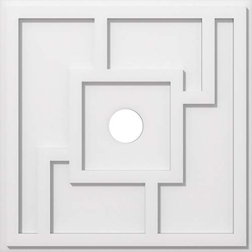 Ekena Millwork CMP22KX-03000 Knox Architectural Grade PVC Contemporary Urethane Ceiling Medallions 22"OD x 3"ID x 7 1/2"C x 1"P