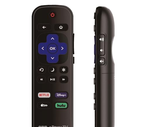 Image of Replacement Remote Control Compatible with All ONN. Roku Smart 4K Ultra TVs 【Only Works with Onn. Roku TV, Not for Stick and Box】 (Netflix /Disney Plus /Apple TV+ / Hulu)