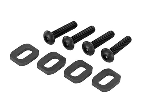 Traxxas 7759-BLK - Steel Motor Mount Washers (4)