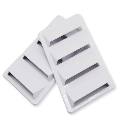 calm wish ダミー ダクト ボンネット エアロ パーツ サメエラ フェンダー エアー インテーク 車 カスタム ドレス アップ ホワイト 2個 汎用