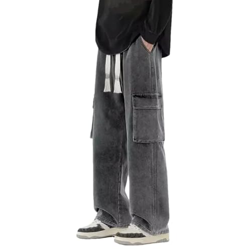 Men's Denim Pants Loose Casual Comfortable Lightweight Wide Leg Jeans