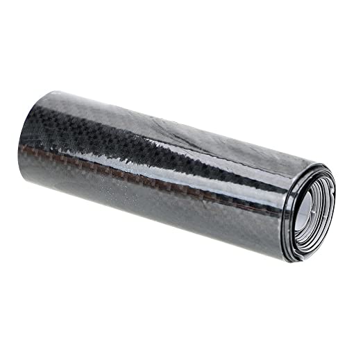 Film vinyle fibre de carbone noir 10x152cm pour customisation auto et moto