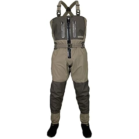Paramount Outdoors Deep Eddy Zippered Breathable Stockingfoot Chest Fishing Wader (X-Large) Cover