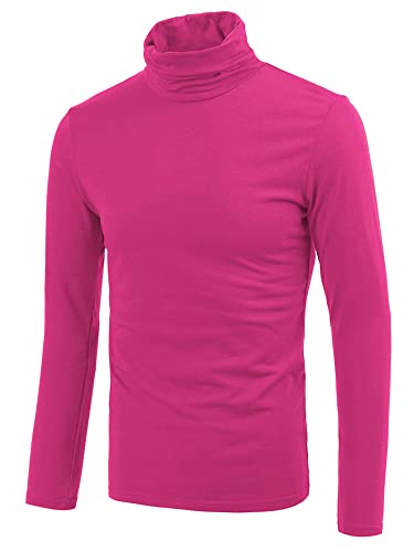 uxcell Men's Turtleneck Top Slim Fit Long Sleeve Pullover Turtle Neck Shirt2