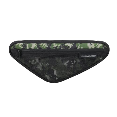 Image of ViaTerra Cycling Frame Bag | Convenient Access to Essentials | NO Interference with Pedaling or handling | Quick Installation (Camo)