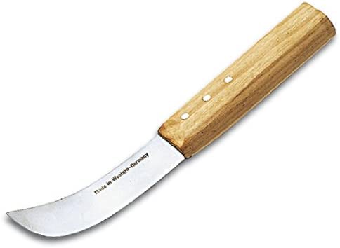 Couteau au plomb 100 mm avec manche en bois clair