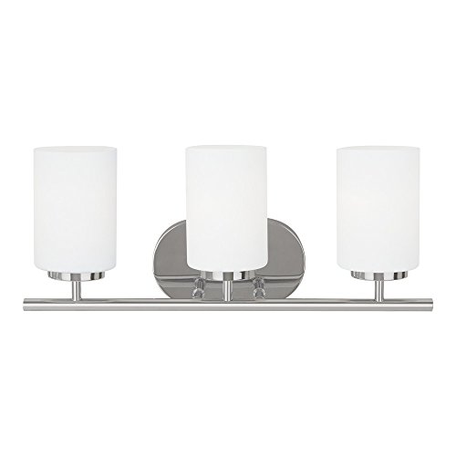 Sea Gull Lighting 41162-05 Oslo Wall/Bath Vanity Style Fixture, Three - Light, Chrome