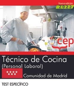 Portada de Técnico de cocina . Comunidad de Madrid. Test específico