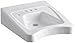 KOHLER K-12636-L-0 Morningside Wheelchair Bathroom Sink with 4-Inch Centers and Soap Dispenser Drilling on Left, White