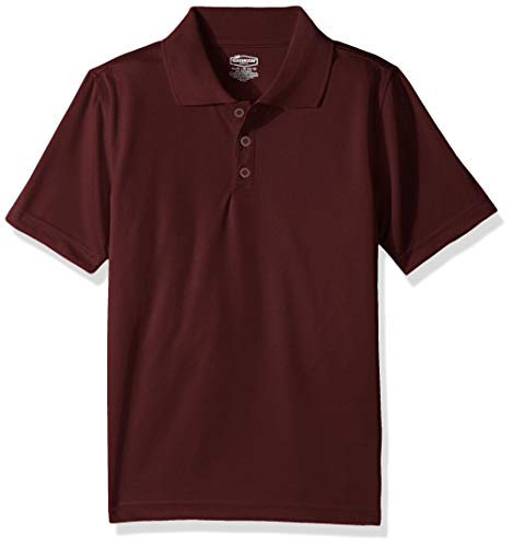 Classroom School Uniforms Boys  Big Youth Unisex Moisture-Wicking Polo Shirt, Burgundy, M