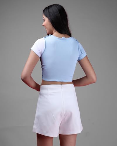 Image of Noble Monk Women Cotton Blend Casual Fit Stylish Tops | Casual Crop Top's | Tshirt