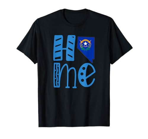 Home Nevada in Art Block Letters T-Shirt