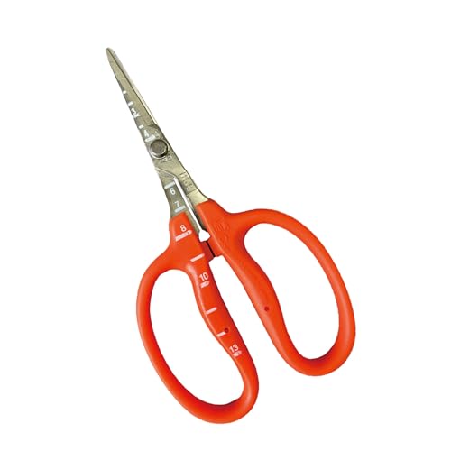 Tijeras para uva de acero inoxidable naranja miniatura 1