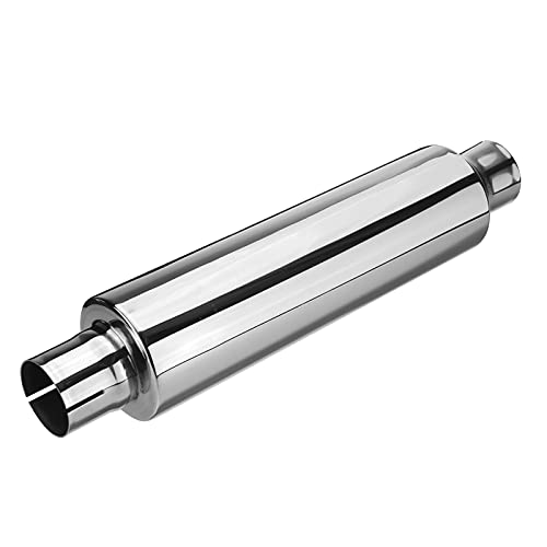 Resonador de escape de coche de 57mm que disminuye el ruido estridente del tubo trasero 2