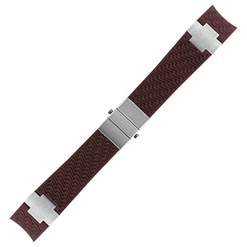 Bracelet de montre pour Ulysse Nardin en silicone pour remplacer un bracelet usé