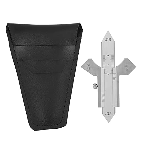 NDNCZDHC HG01 手動溶接ゲージ 60° 70° 80° 90° ステンレス鋼フィレットスロートゲージ フラット溶接およびコーナーの検査用