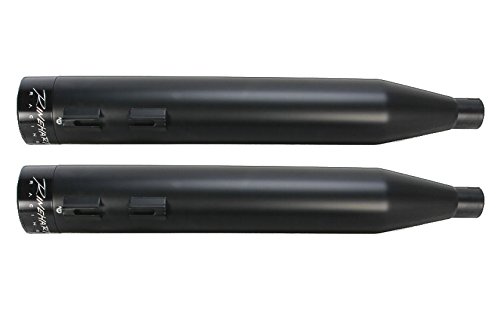 500-0105 Rinehart 4" Black Slip On Mufflers with Black Tips for 2015 & Newer Harley Free Wheeler Models