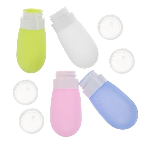 FOMIYES 旅行用化粧品容器 4個セット トイレタリーボトル 80ml 液体旅行ボトル ローションディスペンサー ヘアシャンプー用