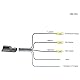 Carmedien Rückfahrkamera Switcher cm-VS1 Umschalter Umschaltbox für 2 Kameras Twin Doppel Rückfahrkameras Frontkamera 2X Eingang 1x Ausgang