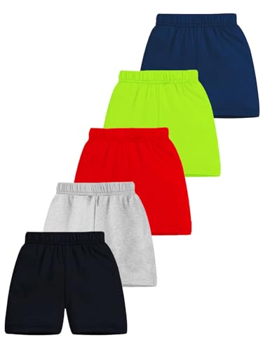Image of Kuchipoo Marvel Boys Regular Fit Cotton Shorts - Pack of 5