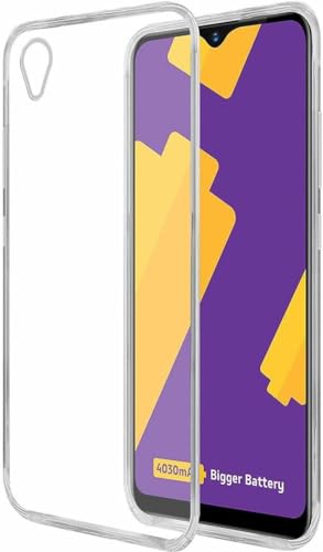 Image of COVERBLACK Rubber Back Cover for Vivo 1820 / Vivo Y91i - Transparent