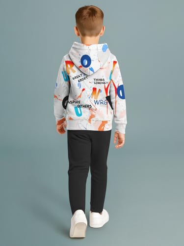 Image of HELLCAT Trendy Co-ords With Hoodie Sweatshirt and Trackpant Clothing Set for Boys