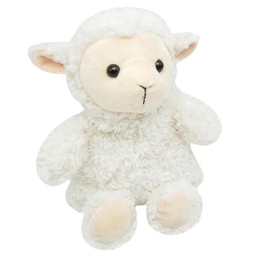 Daniel James Warm Hugs Microwaveable Plush Sheep - Heatable Wheat Bag with Lavender Scent - Cute Cuddly Animal Heat Pad for Adults & Children - Sheep