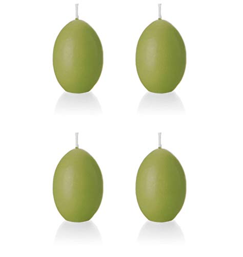 Candele Uovo Di Pasqua - 4 Pezzi Con Motivi Filigrana | Verde, Rosa, Giallo | Decorazione Tavola Pasquale - Foto 6