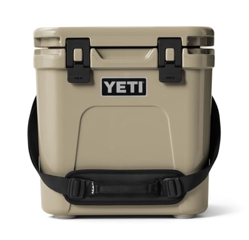 YETI Roadie 24 Cool Box, Insulated Hard Cooler, Tan