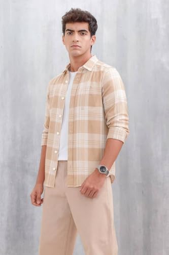 Image of S-LINE Men Full Sleeve Check Cotton Shirt /Shirt for Men