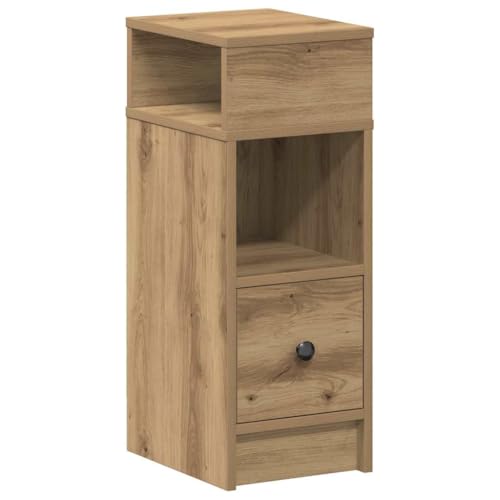 Table de chevet pour petits espaces - Solution gain de place chêne Artisan 66cm