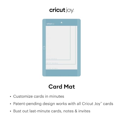 Image of Cricut Joy Card Mat, 4.5 inch x 6.25 inch, Crafting Mat for All Cricut Joy Cards, Reusable Card Mat with Clear Protective Film, Customize Cards Quickly, Compatible with Cricut Joy Cutting Machine