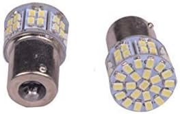 MBS 10PCS Super Bright White 1156 1206 50-SMD 6000K Car LED Bulbs for Car Rear Turn Signal Lights Interior RV Camper DC 12V