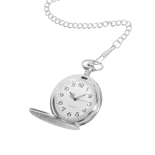 Dames Zakhorloge Herenzakje Horloge Pocket Horloge Voor Mannen Heren Zakhorloges Silver