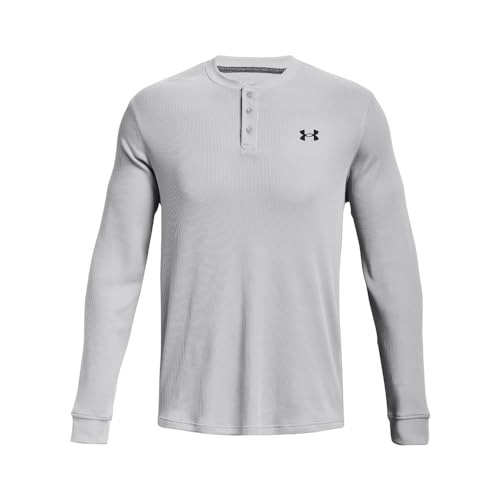 Henley Under Armour gaufré homme gris Mod S