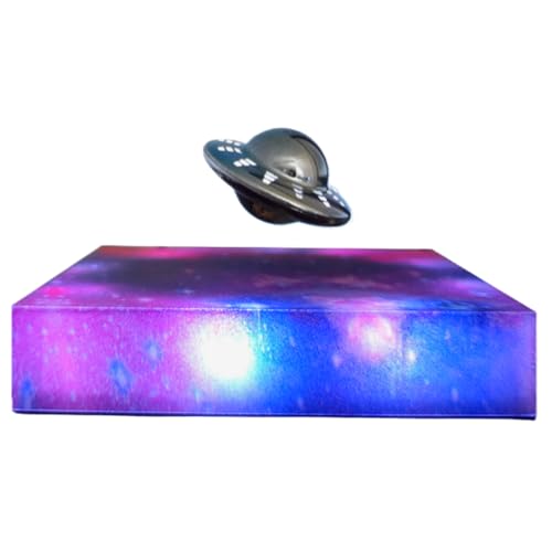 Lampe à lévitation magnétique OVNI, affichage en lévitation flottante à 360° avec changement de couleur, veilleuse en lévitation stable, décoration de...