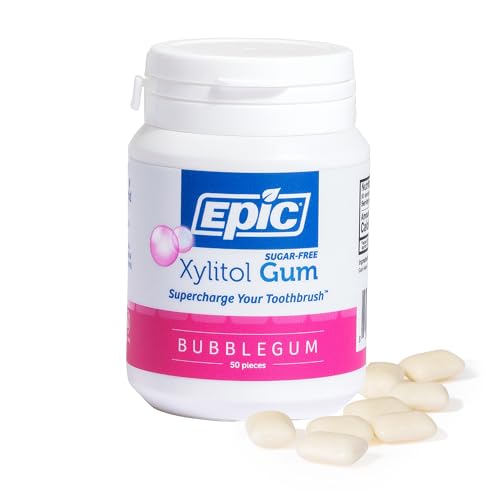 EPIC DENTAL - Bubblegum Xylitol Gum - 50 Pieces