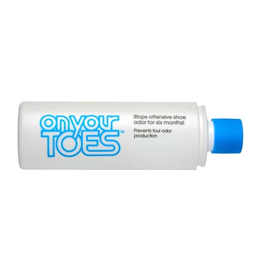 On Your Toes Natural Foot and Shoe Odor Eliminator –Shoe Deodorizer with Body Powder to Neutralize Smelly Odors – Long-Lasting, Fast-Acting Foot Powder for Kids and Adults (4 Pack)