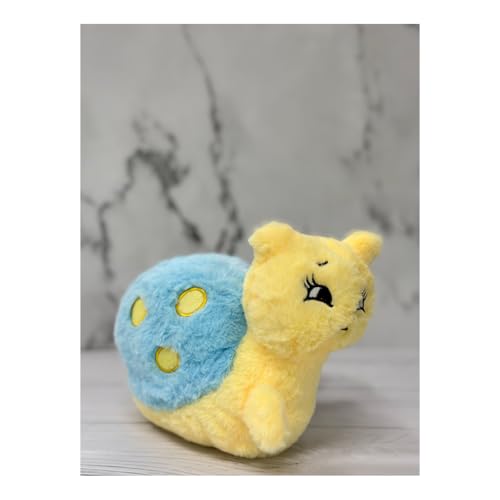 Image of ADORA Hooded Teddy Bear Soft Toy - Kawaii Plushie for Kids, Cute & Huggable Baby Plush Toy, Lovable Gift for Boys & Girls, Ideal for Birthdays & Special Occasions (Snail Yellow)