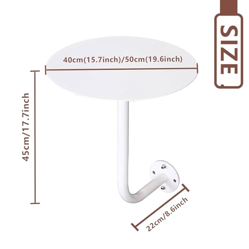 Table d'appoint blanche 50x50, la solution petits espaces - 3