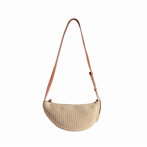 Eiyye Crossbody Bag for Women Hobo Shoulder Purse Boho Woven with Adjustable Strap Casual Summer Travel Beach Bag