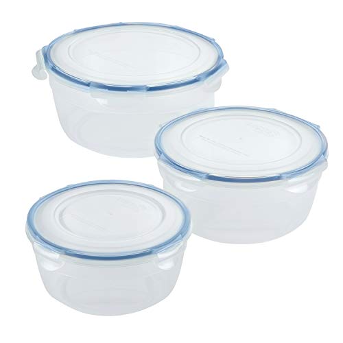 LocknLock Easy Essentials Food Storage lids/Airtight containers/Stackable, BPA Free, 6 Piece, Clear by LocknLock - Used condition - US$12.57