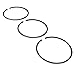 Outboard Engine 6H4-11610-00 STD Piston Ring for Yamaha 40HP 50HP Boat Motor, 67mm STD, 3 PCS, fit Sierra 18-3960