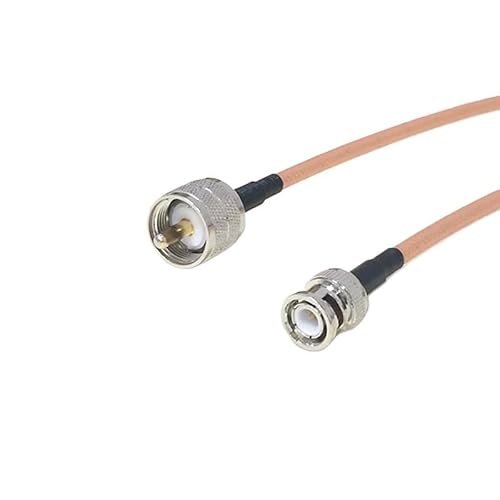 UHF PL259 SO239 - BNC �I�X���X �o���N�w�b�h R*/F �����P�[�u���A�_�v�^ RG142 �ᑹ��(BNCJ-UHFJ,200cm)