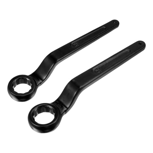 Parts for Machine 2Pcs Offset Box End Ring Type Wrench 36mm 32mm High-carbon Steel Slogging Wrench (#CN-250924-03535)