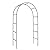 Metal Pergola Arbor, Outdoor Flower Garden Arch Trellis, Steel Garden Arbor for Climbing Plants, Wedding Decoration, 7'8" H x 4'5" W