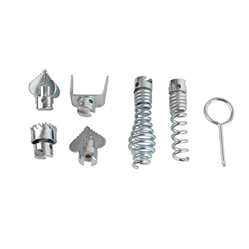 Akozon Drain Cleaning Cutter Head,7Pcs 16mm Manganese Steel Drain Cleaner