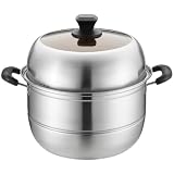 cuiseur vapeur non toxique Technologie de chauffage rapide : conçue pour être efficace, cette marmite utilise une technologie de chauffage avancée pour les temps de cuisson et la conservation optimale des aliments.