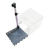 【Polyvalence】Boîte de filtration sous-gravier en acrylique conçue à la fois comme boîte d'élevage pour jeunes crevettes et poissons et comme boîte de culture pour plantes aquatiques.