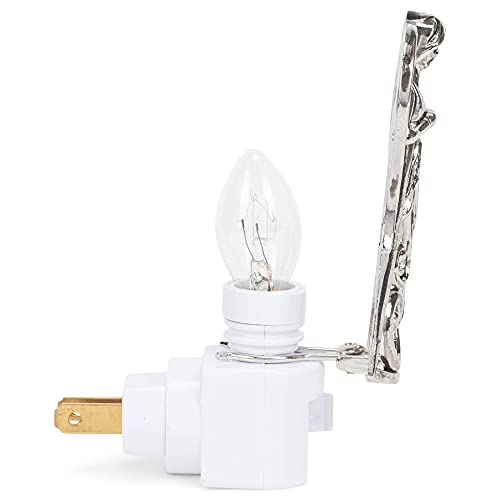 Midwest Silver Angel Night Light 7 Watt Electric Zinc Alloy #TOP2